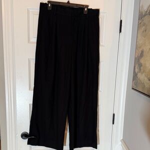 Banana Republic Black Wide Leg Dress Pants